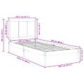 vidaXL Extra dlhá posteľ bez matraca 100x220 cm masívne drevo