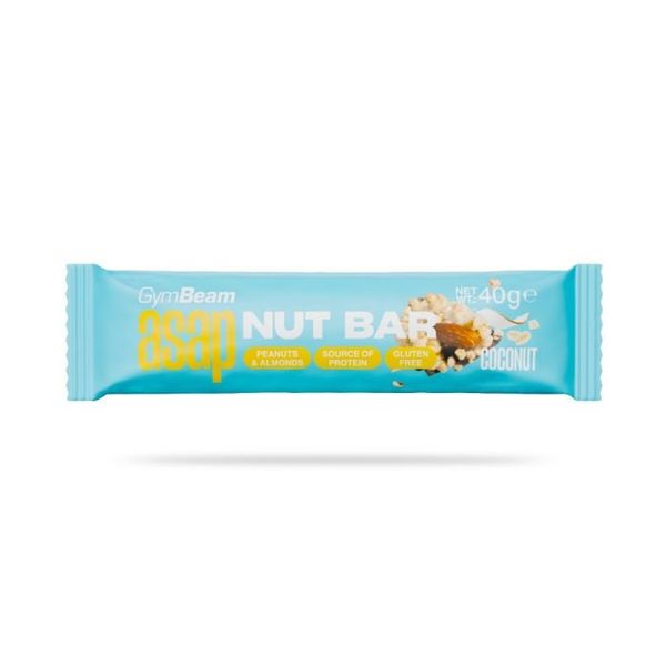 ASAP Nut Bar - GymBeam, kokos, 40 g
