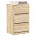 vidaXL nočné skrinky s 3 zásuvkami 2 ks dub sonoma 39x35x65 cm