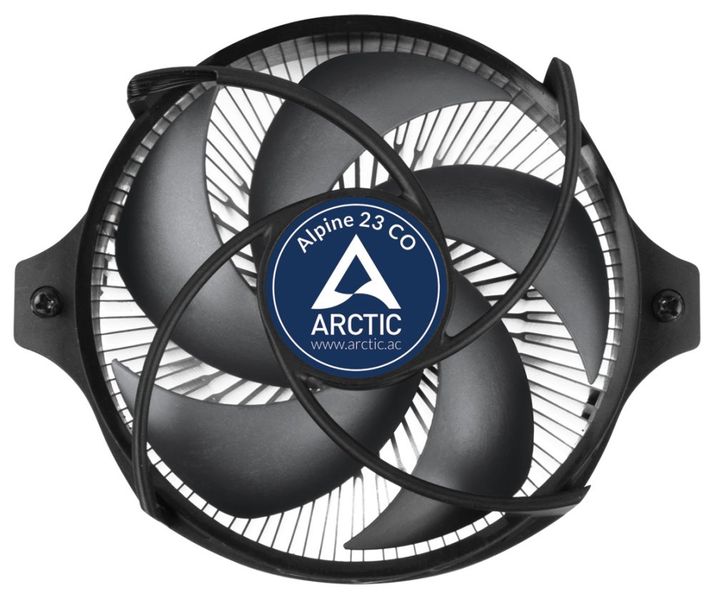 ARCTIC Alpine 23 CO Chladic, pre CPU, pre AMD, socket AM4, 90mm ventilátor, PWM, pre nepretržitý prevádzku, černo-šedý