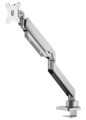 Neomounts Select  NM-D775SILVER / Flat Screen Desk mount (10-32") desk clamp/grommet / Silver Držák, VESA, stolní, pro plochý monitor, úhloprícka 10"-32", náklon 90°, otácení 360°, rotace 180°, nosnost 16kg, stríbrný