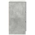 vidaXL Nočné skrinky s 3 zásuvkami 2 ks betónovosivé 39x35x65 cm
