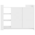 vidaXL Komoda biela 100x35x75 cm kompozitné drevo