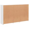 vidaXL Komoda s LED svetlami biela 162x37x100 cm