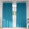 vidaXL Záclony na zatemnenie s krúžkami 2 ks Tyrkysová 260 x 140 cm