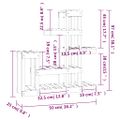 vidaXL Stojan na rastliny 92x25x97 cm masívna borovica