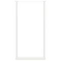 vidaXL Nohy barového stola v tvare U, 2 ks, biele, 60 x (110-111) cm, oceľové