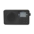 Prenosné rádio NEDIS RDFM2225BK FM, Bluetooth, napájenie batériou/USB, budík