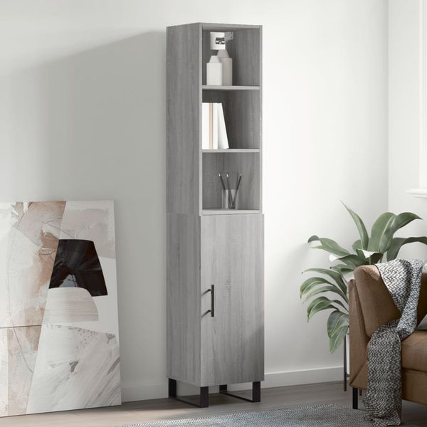 vidaXL Vysoká skrinka dub sonoma 34,5x34x180 cm spracované drevo