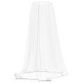 vidaXL Moskytiéra na dáždnik 220 sieťovina biela Φ300x230 cm