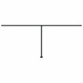 vidaXL Súprava markízových stĺpikov antracitová 600x245 cm železo