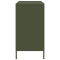vidaXL Komoda olivovozelená 101,5x39x73,5 cm oceľ valcovaná za studena