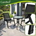 Balkónový set stôl + 2 stoličky čierny Gardlov 27568 Balkonový set stůl + 2 židle černý Gardlov 27568