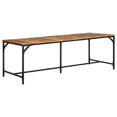 vidaXL Jedálenský stôl 220x90x75 cm surový mangovníkový masív