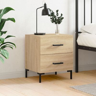 vidaXL Nočný stolík dub sonoma 40x35x47,5 cm kompozitné drevo