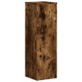 vidaXL Stojany na rastliny 2 ks dymový dub 25x25x80cm kompozitné drevo