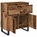 vidaXL Servírovacia skriňa Staré drevo 60 x 35 x 70 cm