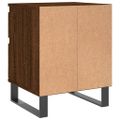 vidaXL Nočné stolíky 2 ks hnedý dub 40x35x50 cm kompozitné drevo