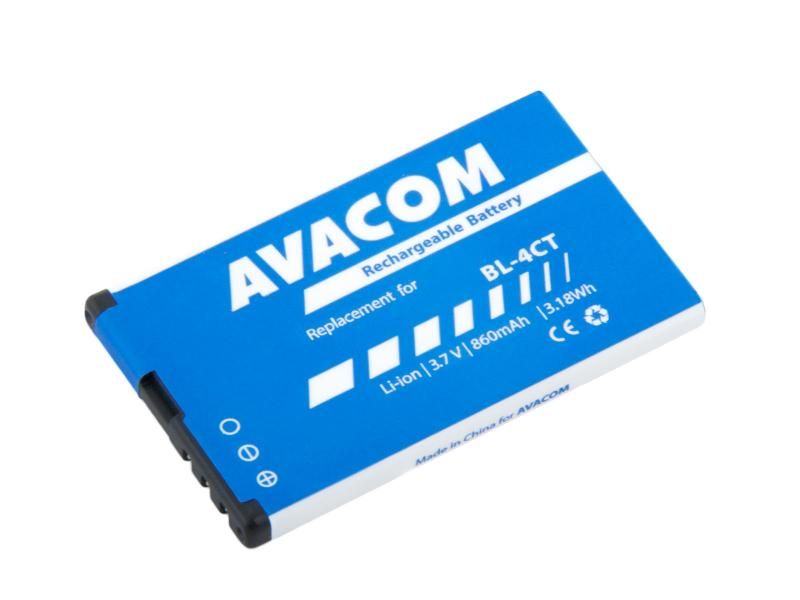 Batéria AVACOM GSNO-BL4CT-S860 do mobilu Nokia 5310 XpressMusic Li-Ion 3,7 V 860mAh (náhrada BL-4CT)