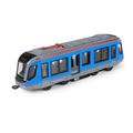 Kovová električka modrá 20 cm