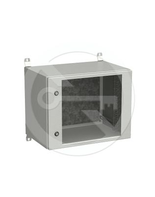 Rozvádzač nástenný vonkajší LC-20 9U 600x400 presklené dvere 2x1bodový zámok LC-20-9U-64-11-G