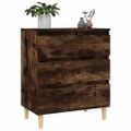 vidaXL Komoda dymový dub 60x35x70 cm spracované drevo