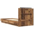 vidaXL Rám postele s čelom Staré drevo 80 x 200 cm Kompozitné drevo