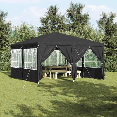 vidaXL Párty stan Antracit 400 x 400 x 266 cm Polyetylén