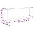 vidaXL Kockové police 4 ks sivé sonoma 100x15x30 cm spracované drevo
