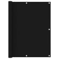 vidaXL Balkónová markíza, čierna 120x500 cm, oxfordská látka
