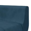 vidaXL Pohovka v tvare L modrá 275x140x70 cm zamat