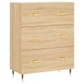 vidaXL Vysoká skrinka dub sonoma 69,5x34x180 cm spracované drevo