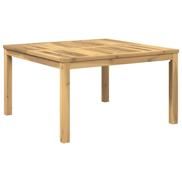 vidaXL Konferenčný stolík Biela 80 x 80,5 x 45 cm Pevné akáciové drevo