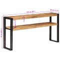 vidaXL Konzolový stolík 150x30x75 cm surové mangovníkové drevo