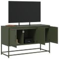 vidaXL TV skrinka olivovozelená 100,5x39x60,5 cm oceľ
