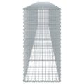 vidaXL Gabiónový kôš s krytom 700x50x100 cm pozinkované železo