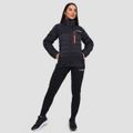 Dámska bunda Puffer Black/Orange - GymBeam, veľkosť M, veľkosť oblečenia M
