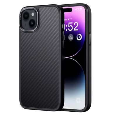 Puzdro Comma Kevlar Mag pre iPhone 15 Plus čierne