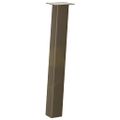 vidaXL Nohy konzolového stolíka 4 ks, prírodná oceľ, 72 cm, oceľ