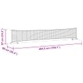 vidaXL Tenisová sieť Čierna a červená 494,5 x 90 x 87 cm Polyester