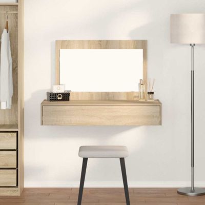 vidaXL Toaletný stolík Hnedá 100 x 40 x 70 cm Kompozitné drevo