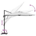 vidaXL Roma Parasol Béžová 286 x 284 x 265 cm Hliník a polyester