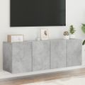 vidaXL TV skrinky nástenné 2 ks betónovo sivé 60x30x41 cm