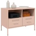 vidaXL TV skrinky 2 ks ružové 68x39x50,5 cm oceľ