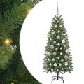vidaXL Umelý vianočný stromček Zelená 120 cm PE a PVC