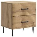 vidaXL Nočný stolík 2 ks Dub artisan 43 x 34,5 x 47,5 cm