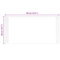 vidaXL Zrkadlo do kúpeľne s LED Priehľadná 80 x 40 cm tvrdené sklo