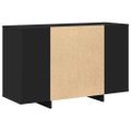 vidaXL Servírovacia skriňa Čierna 120 x 41 x 75 cm Kompozitné drevo
