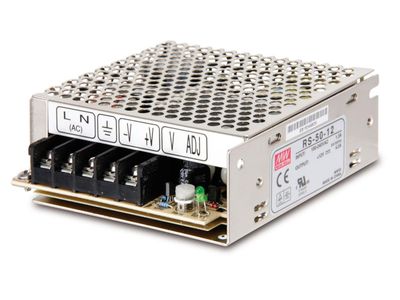 MEAN WELL RS-50-12 Zdroj uzavretý 50W 12V