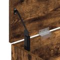 vidaXL Lavička na topánky Dub dymový 102x30,5x45 cm Upravené drevo